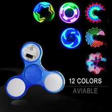 8-color Glow In The Dark LED Hand Fidget Spinner