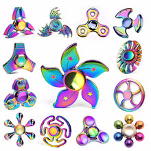 Colorful Metal Rainbow Alloy Fidget Spinner Stress Reliever