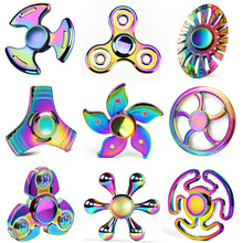 Colorful Metal Rainbow Alloy Fidget Spinner Stress Reliever