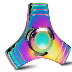Colorful Metal Rainbow Alloy Fidget Spinner Stress Reliever