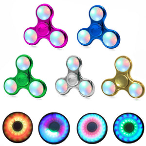 Anti Stress Colorful Metal Polished Fidget Spinner